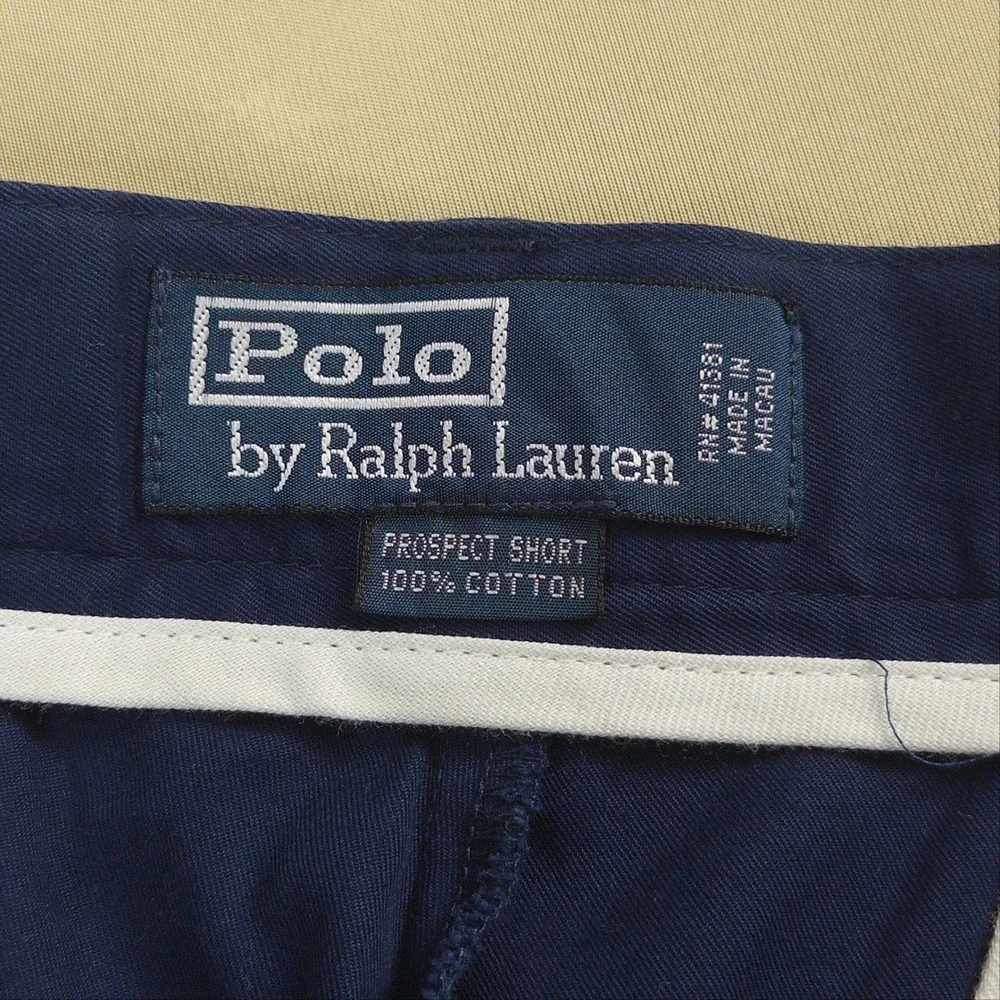 Polo Ralph Lauren Prospect Shorts Mens 36 Navy Blue Classic Preppy